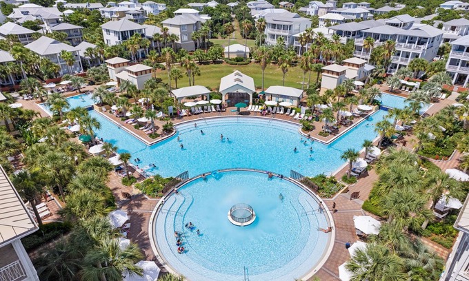 Seacrest Beach House | Walk or Bike to Everything! Private Beach Access! Resort Style Pool and Cafe!