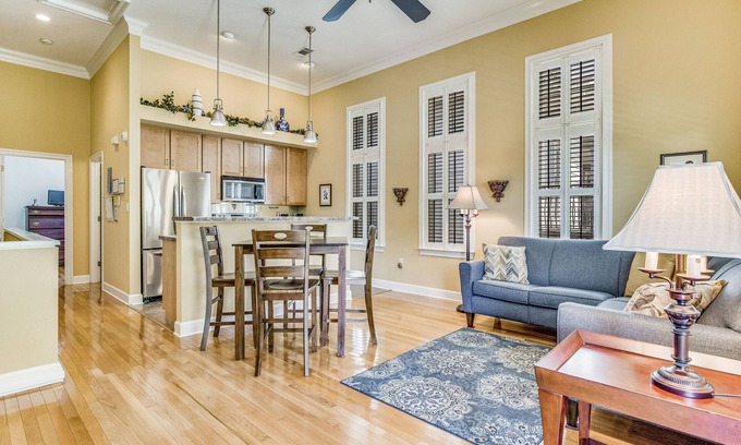 Downtown House | Walk to Blue Wahoos Stadium, Balcony views overlooking Downtown Pensacola
