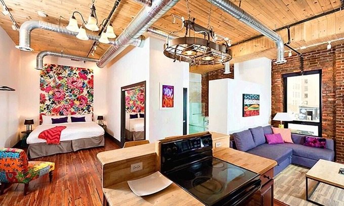 Downtown Nashville Condo | Walk to Broadway *Studio Loft*Printers Alley Lofts