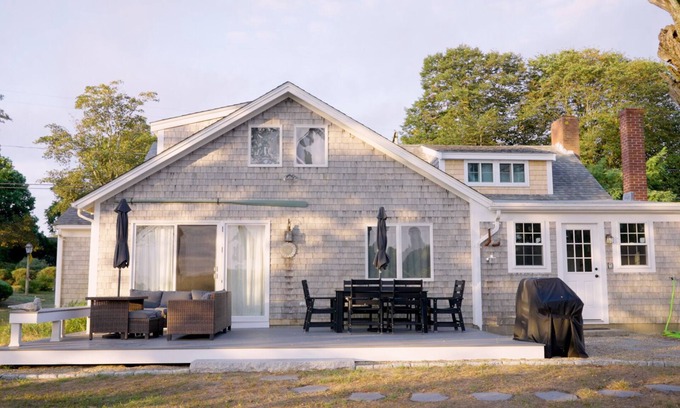 Orleans House | Walk to Rock Harbor Beach from your spacious Orleans coastal retreat