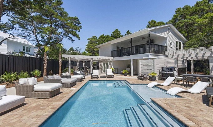 Dune Allen Beach House | Walk to the Beach, Private Pool | Coconut Castle