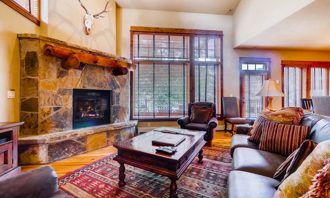 Steamboat Springs House | Walk to the gondola Townhome w/deck, fireplace, W/D & shared hot tubs/pool