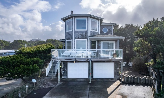 Beverly Beach House | Walk to the sand from this Beachfront Pet Friendly home, enjoy panoramic views