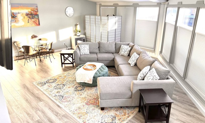 Clayton House | Walkable, modern, spacious village home, dockage, hot tub, fenced in yard.