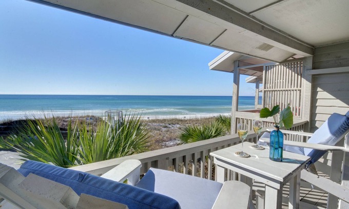 Seagrove Beach House | Walton Dunes 7, Beachfront, Private Beach. 4BeachChairs, 2Umbrellas