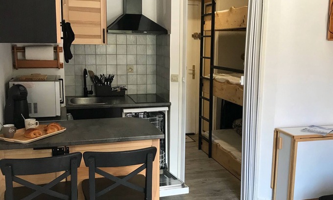 Allos Apartment | Warm studio of La Foux d'Allos