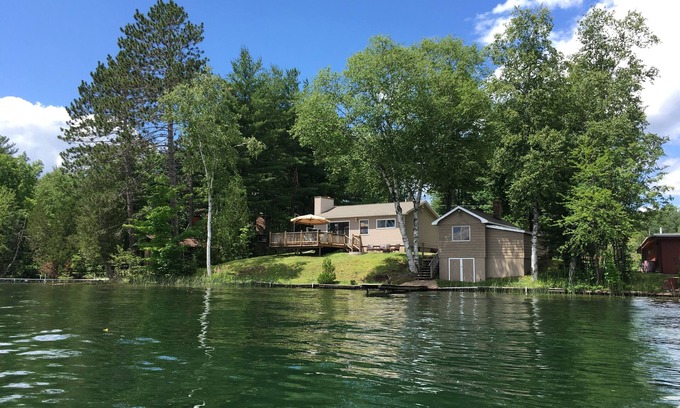Gwinn Cabin | Water Front Cabin on Beautiful West Bass Lake, Swim, Fish, Hunt, Boat