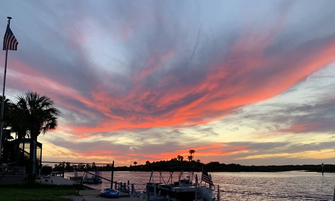 Spring Hill House | Water Front Home With Amazing Views, Sunsets & a Beach House Feel