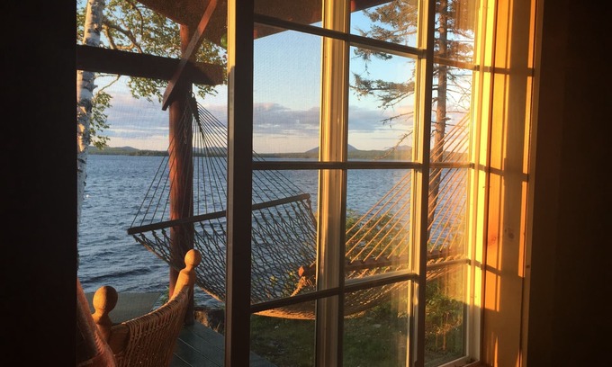 Northeast Somerset Cabin | WATER FRONT , Private lodge and 3 cabins sitting on the Shore of Moosehead Lake