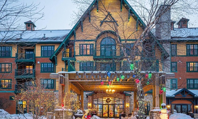 Vernon Condo | Water Park (Next Door) Pool Hot Tubs Sauna Gym Distant Mountain Views #345