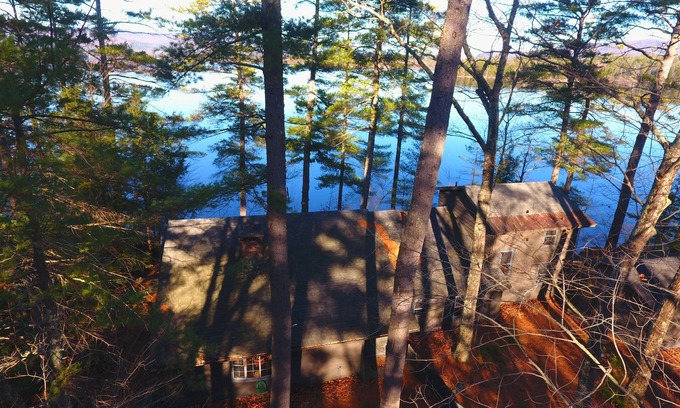 Holderness Cottage | Water's Edge Cottage with gorgeous lake views