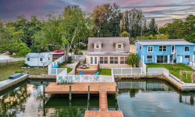 Map Of Hudson House | Waterfront 3 Bedroom Hudson Getaway with private dock!