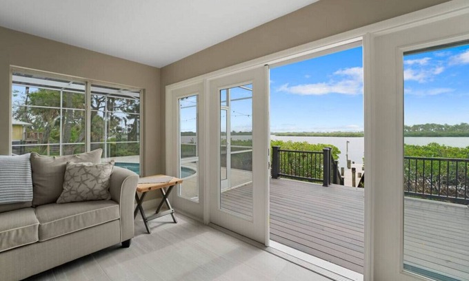 Bradenton House | Waterfront Bliss in Bradenton, Florida: Your Dream Rental with a Screened Pool and Private Dock!