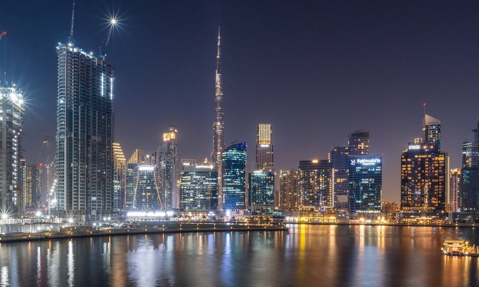 Business Bay Apartment | Waterfront + Burj Views + Aesthetic + Pool & Gym