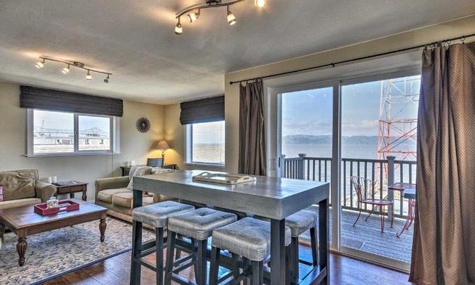 Astoria Apartment | Waterfront Condo on Pier in Downtown Astoria!