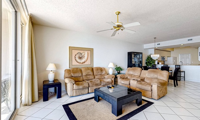 Navarre Beach Condo | Waterfront Condo with Central AC, Washer/Dryer & Shared Pool - Snowbird-Friendly