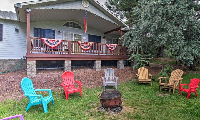 Show Low House | Waterfront Country Club Home with Fire Pit!