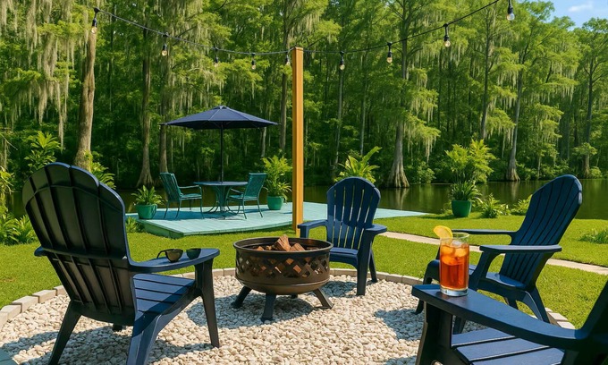 Morgan City House | Waterfront Dock!/Lux 3/2/Fish/fire pit/sleep 6