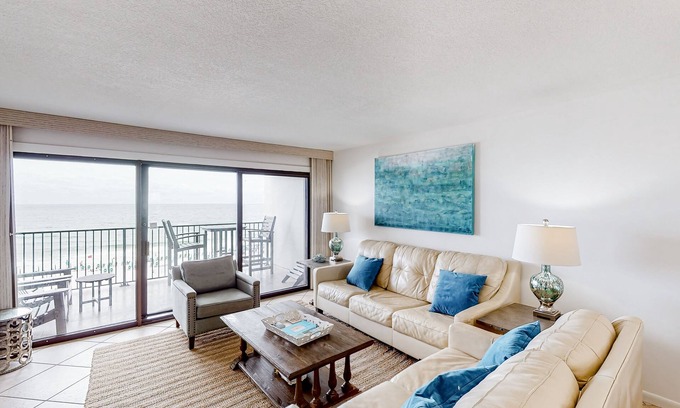 Destin Condo | Waterfront escape with gulf views, pool, beach access, gym, balcony & AC