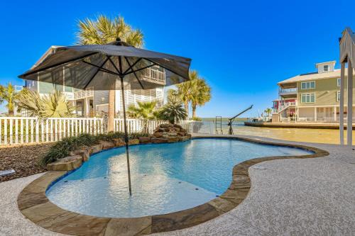 Terramar Beach House | Waterfront Galveston Bay Home with Private Pool!