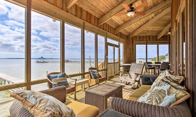 Josephine House | Waterfront Home on Perdido Bay: Private Dock, View