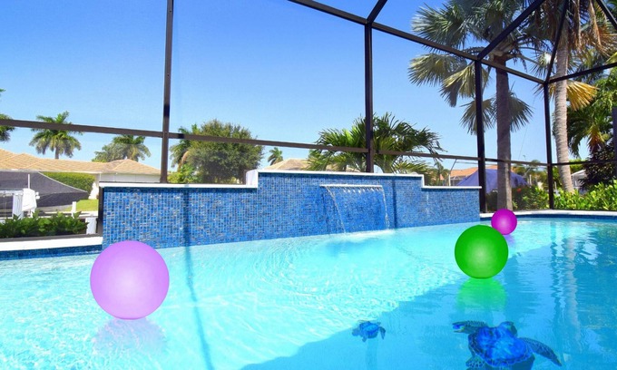 Marco Island House | Waterfront Home w/Heated Salt-water Pool, 2 Suites w/King Bds, 5min to Beach