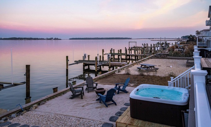 Ocean Pines House | Waterfront Home w/Views, Hot Tub in Ocean Pines!