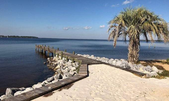 Ono Island House | Waterfront Home with Private Beach and Dock…Bring Your Boat!