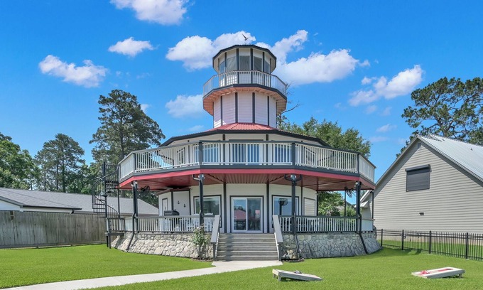 Blanchard House | Waterfront Lighthouse with Large Dock for a Great Family Getaway