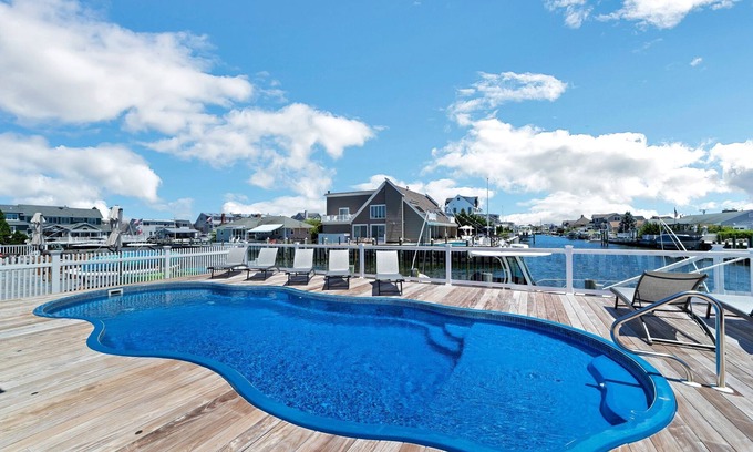 Mantoloking House | Waterfront Mantoloking Home with Private Dock w/Pool very close to Ocean Beach