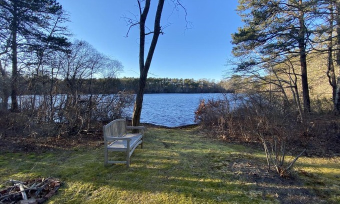 Harwich Center House | Waterfront on Andrews Pond, 0.7 miles to the Cape Cod Rail Trail, King Beds, 8 ACs - HA0598