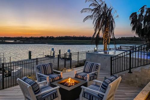 Rockport House | Waterfront Paradise, Private Pool & Dock, Poolside TV & Multi-TV Game Room