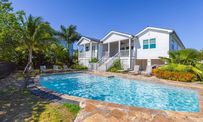 Key West House | Waterfront, Private Heated Pool - Capmar House