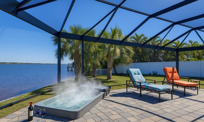 Gulf Cove House | Waterfront Retreat w/Pool, Hot Tub & Dock Access