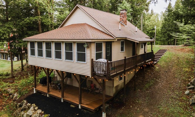 Dover-Foxcroft House | Waterfront Sebec Lake Home w/Yard + Fire Pit