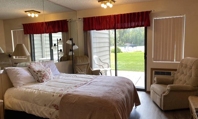 Bigfork Condo | Waterfront studio View of flathead Lake