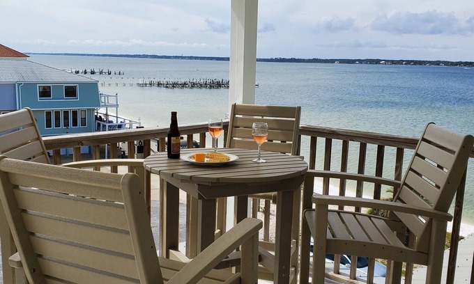 Navarre Beach House | Waterfront Townhome, Spacious, Remodeled, 5min walk to Gulf, Sound beach outside