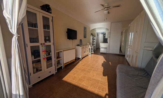 Tiuccia Apartment | WATERFRONT VIEW OF THE SEA, LARGE STUDIO ON BEACH US KITCHEN, TO 4 PEOPLE