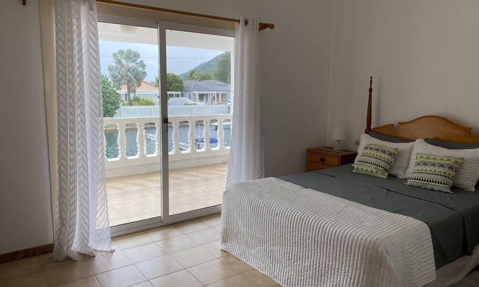 Jolly Harbour Villa | Waterfront Villa -5 minute walk to the North Beach on the North Finger
