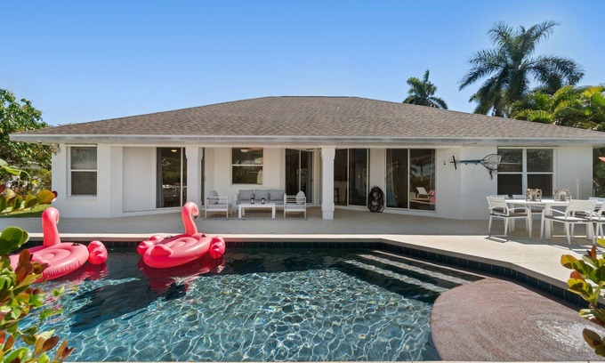 Central Naples House | Waterfront w/Pool & Patio - Close to Everything