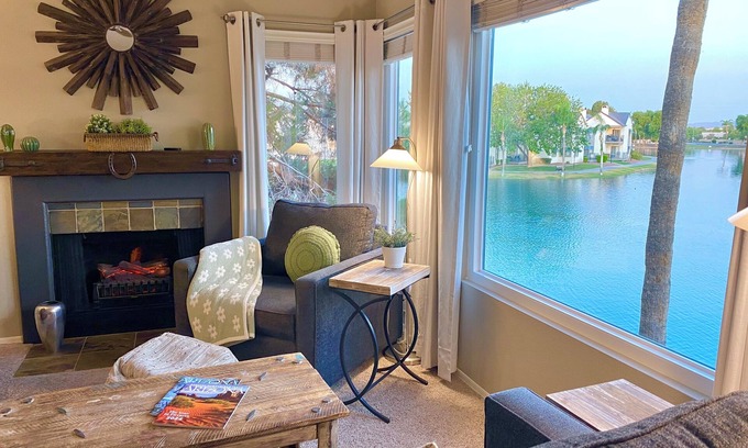 Chandler Condo | Waterfront with Big Lake Views 2 Bedroom Condo in Chandler's Best Location