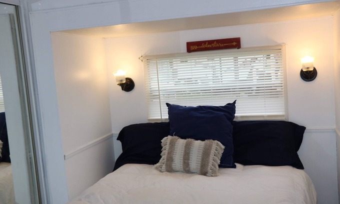 Saint Johns RV Rental | Watersedge Resort - Travel Trailer with a view of the water