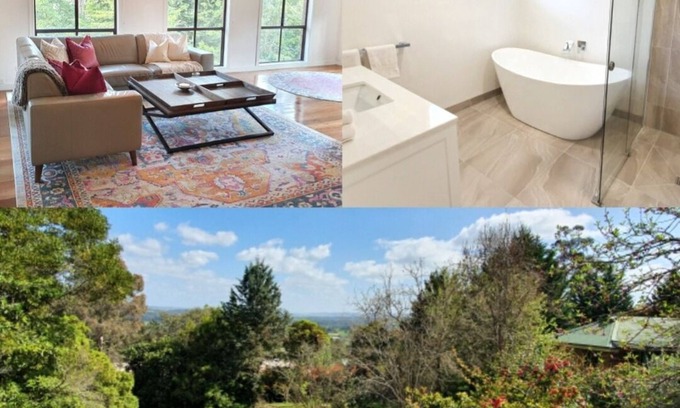 Healesville House | Wattle bird house, Hill top views and private tranquil gardens