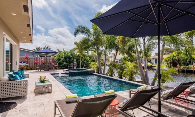 Wilton Manors House | Welcome to Avenue One, A Spacious, Modern and Unique Waterway Pool Home!