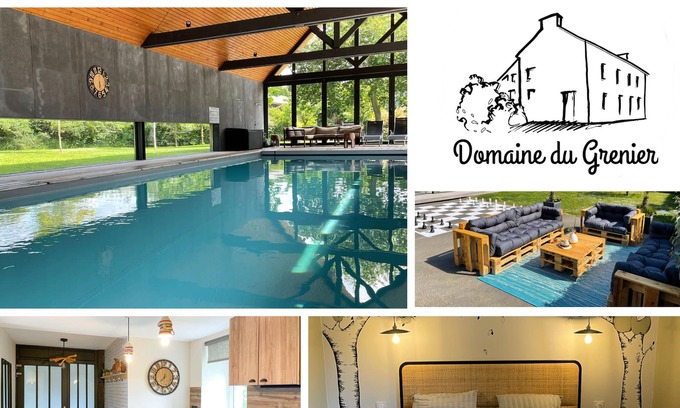 Yffiniac Apartment | Well-being in Brittany, Swimming pool, Sauna. 2 bedrooms private terrace #egl