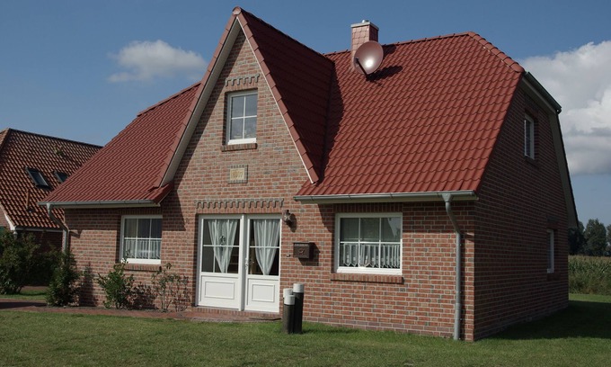 Krummhoern House | Wellness holiday house with sauna and fireplace on the Dredge