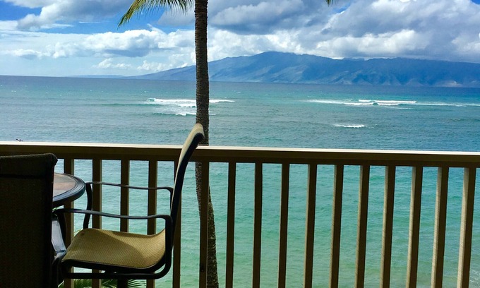 Kahana Condo | West Maui, Absolute Oceanfront: Last Minute Special Oct 7-15!