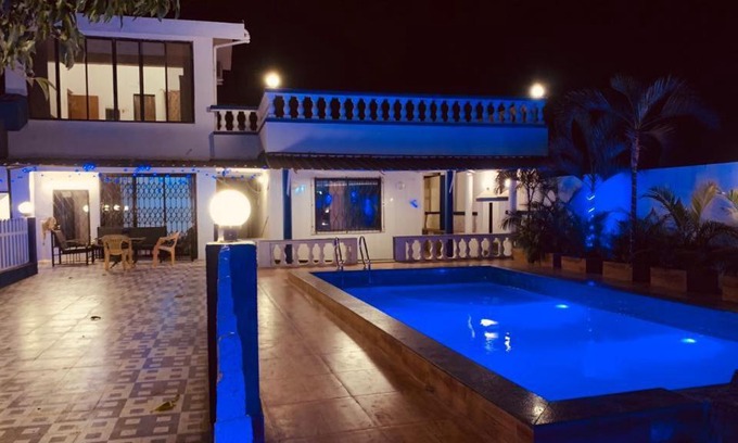 Kurvande Villa | White House Villa with Huge Terrace