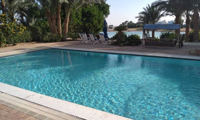 El Gouna Villa | White Villa with private pool, direct beach access, 5 mn from El Gouna Golf course