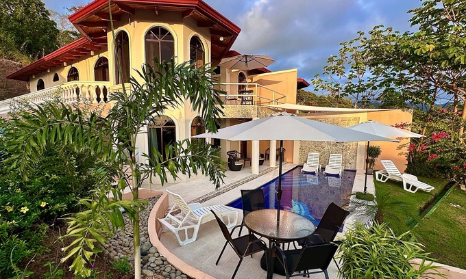 Ballena Villa | White Water Ocean View, Mountain Jungle View, Pool w/Sun Shelf, lots of Wildlife